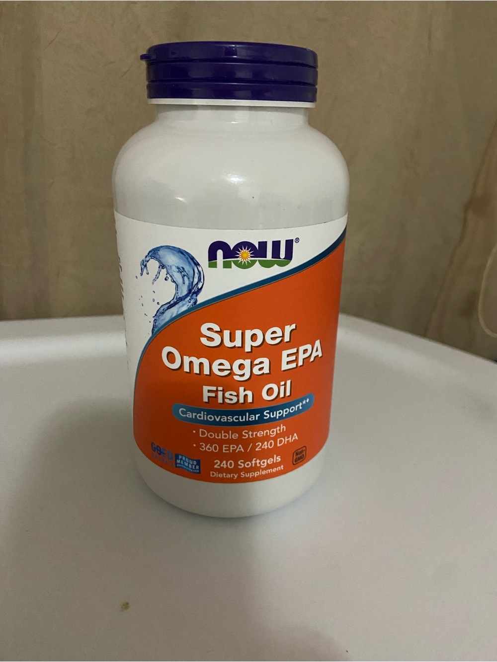 Now Foods Super Omega EPA Molecularly Distilled 240 Softgels GMP Quality Assured